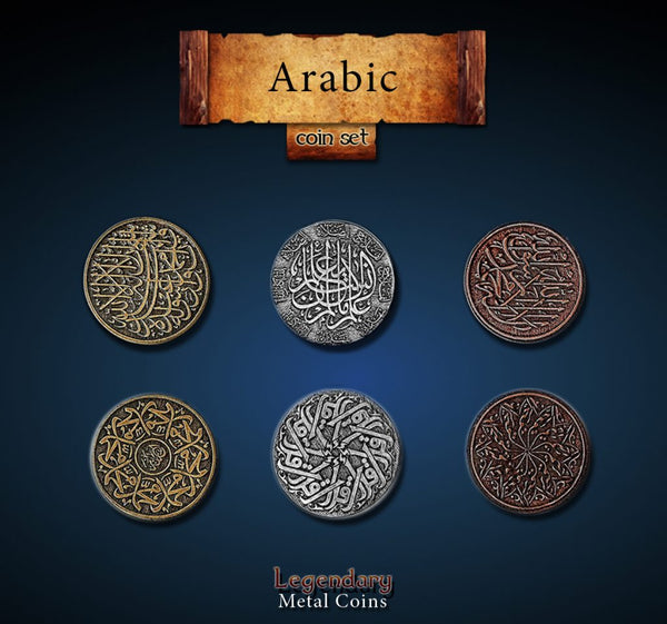 Legendary Metal Coins: Season 1 - Arabic Coin Set (24 pcs)