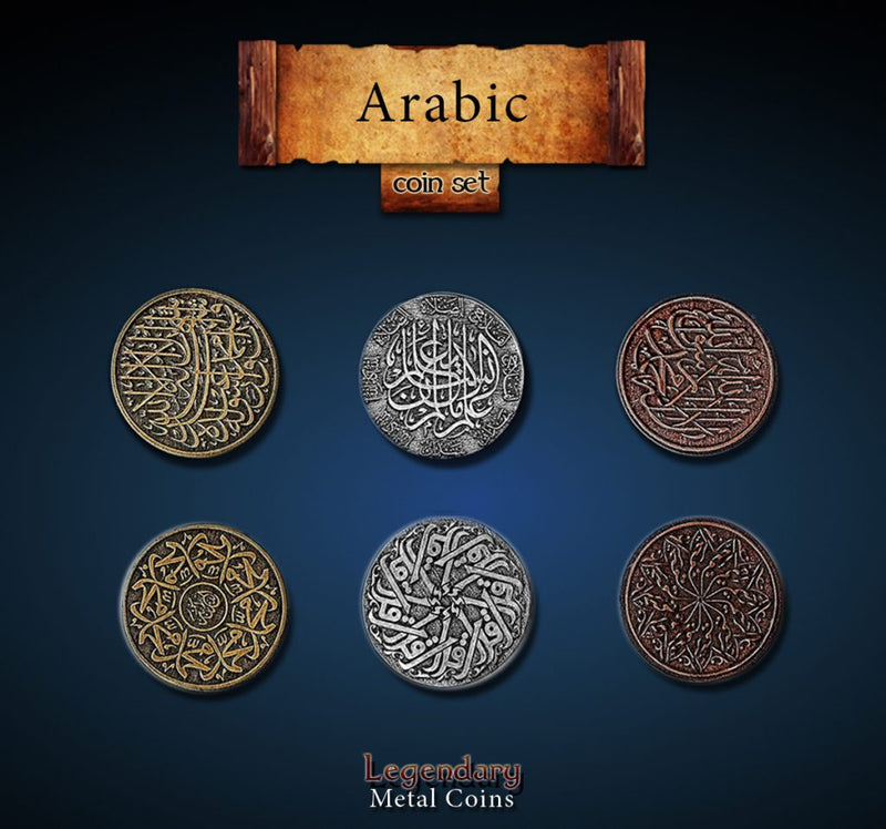 Legendary Metal Coins: Season 1 - Arabic Coin Set (24 pcs)