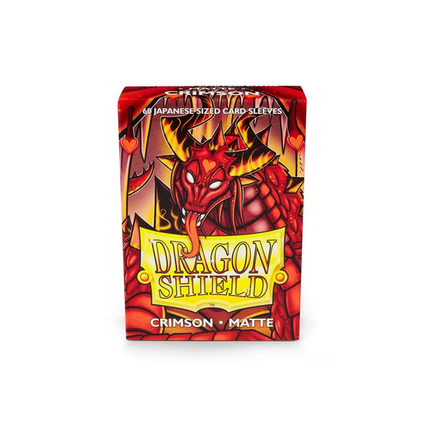 Dragon Shield - Japanese Size Matte Sleeves: Crimson (60ct)