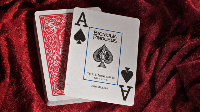 Bicycle Playing Cards - Pinochle Jumbo Index (Red)