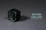 Space Roller Dice - Blue Glow Black Finish Space Roller Dice