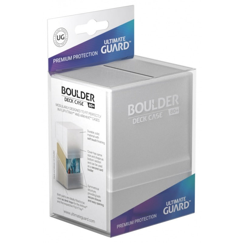 Ultimate Guard - Boulder™ 80+ Deck Case Frosted (White)