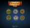 Legendary Metal Coins: Season 5 - Camelot Coin Set (24 pcs)