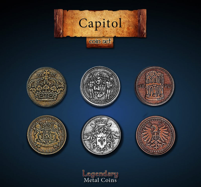Legendary Metal Coins: Season 1 - Capitol Coin Set (24 pcs)