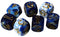 The One Ring - Dice Set Blue/White w/Gold