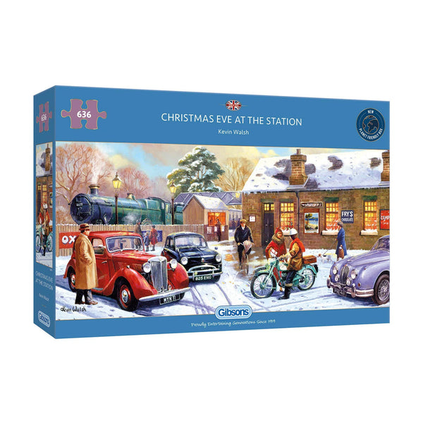 Puzzle - Gibsons - Christmas Eve at the Station (636 Pieces)