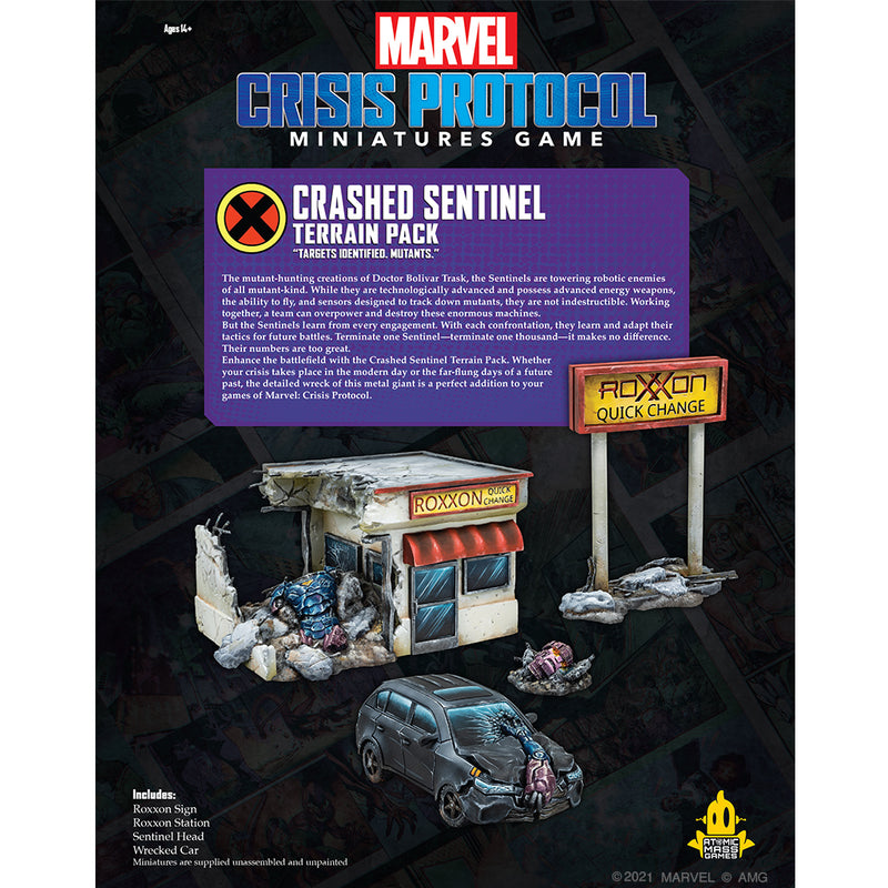 Marvel: Crisis Protocol - Crashed Sentinel Terrain Pack