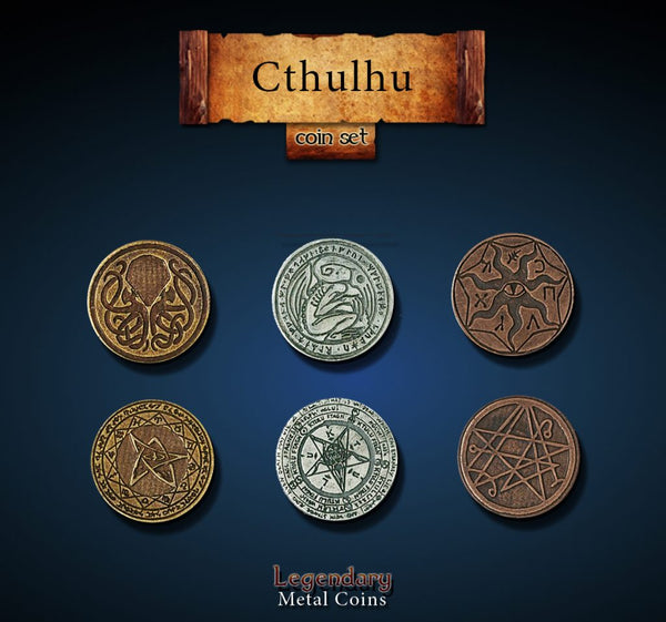 Legendary Metal Coins: Season 2 - Cthulhu Coin Set (24 pcs)