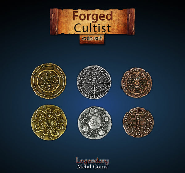 Legendary Metal Coins: Season 6 - Forged Cultist Coin Set (24 pcs)