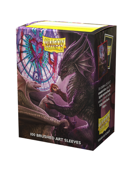 Dragon Shield - Limited Edition Brushed Art Sleeves: Valentine Dragons 2022 (100ct)