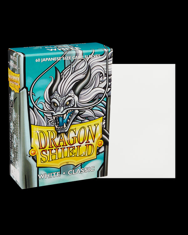Dragon Shield - Japanese Size Classic Sleeves: White (60ct)