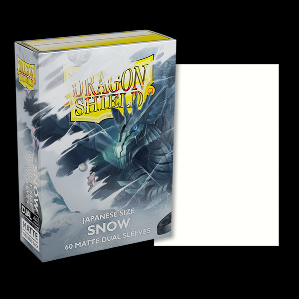 Dragon Shield - Japanese Size Matte Dual Sleeves: Snow White (60ct), Board  Game
