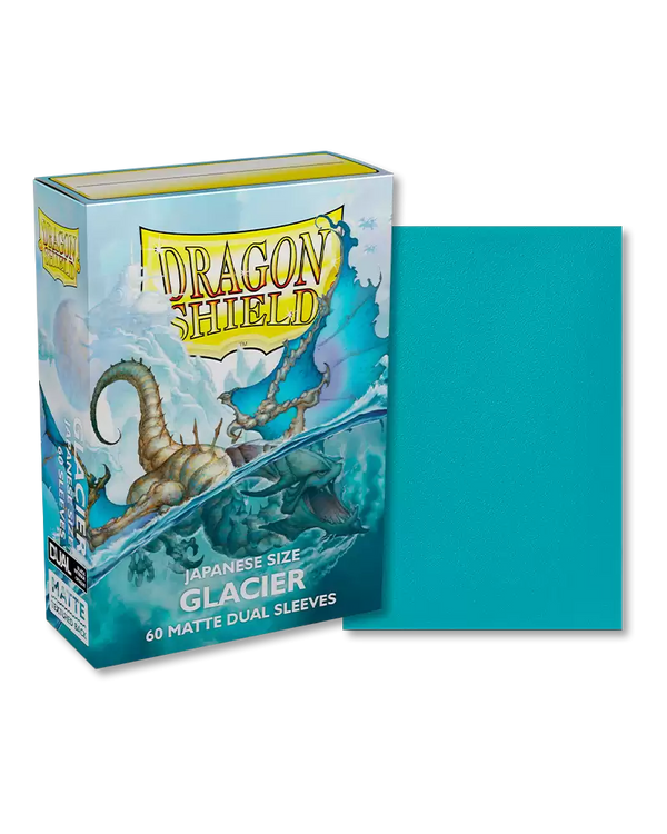 Dragon Shield - Japanese Size Matte Dual Sleeves: Glacier Blue (60ct)