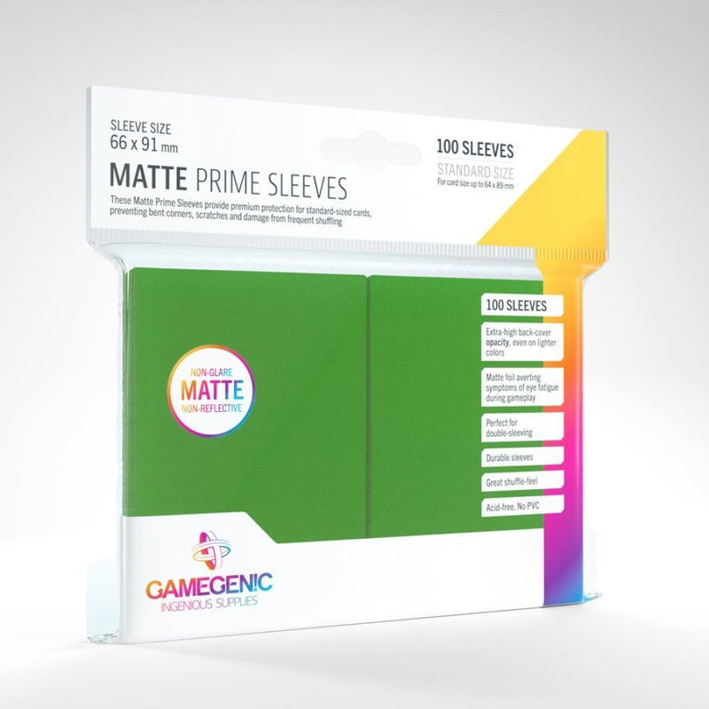 Gamegenic - Matte Prime Sleeves - Green (100ct)