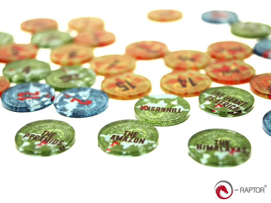 E-Raptor - Eldritch Horror Complete Tokens Set (184 pcs)