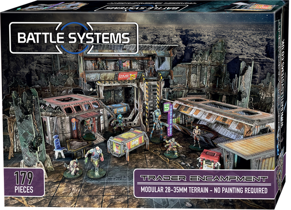 Battle Systems Scifi Terrain Trader Encampment Core Set