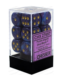 Chessex - Lustrous: 12D6 Purple / Gold