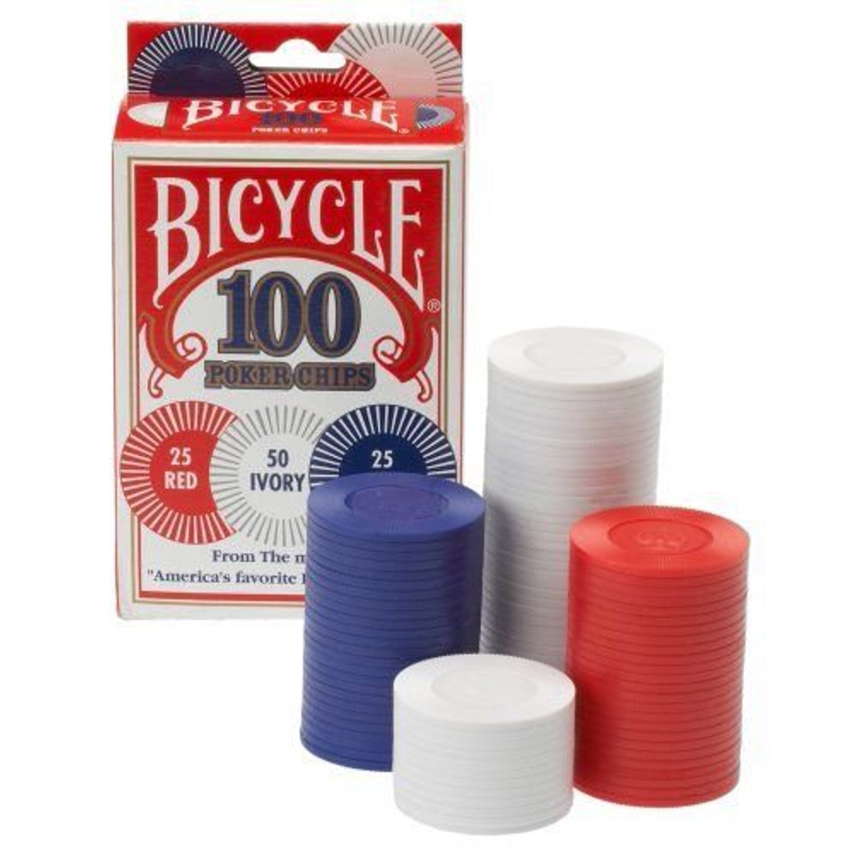 Bicycle - Plastic Poker Chips (100)