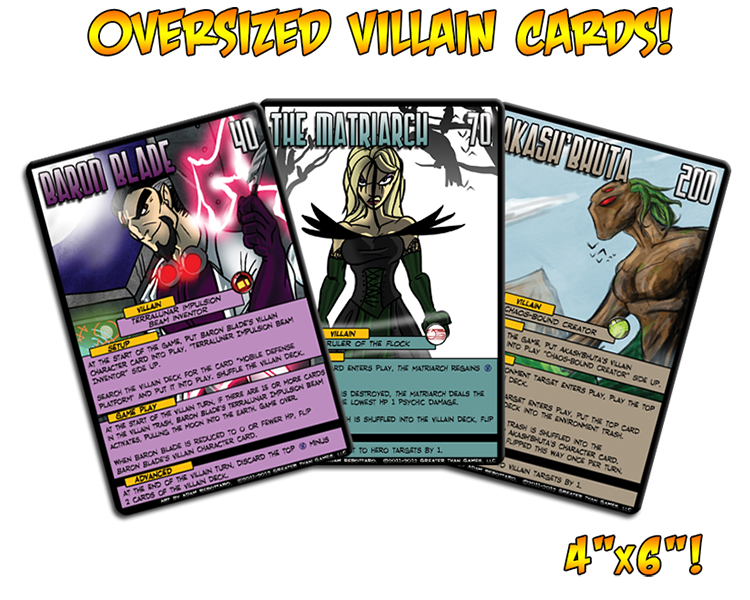 Sentinels of the Multiverse - Villain Oversized Cards