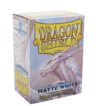 Dragon Shield - Matte Sleeves:  White (100ct)