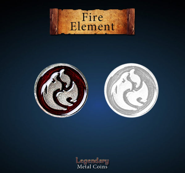 Legendary Metal Coins: Season 5 - Fire Element Set (12 pcs)