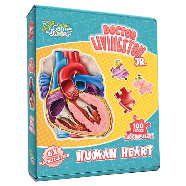 Puzzle - Genius Games - Dr Livingston Jr.: Human Heart (100 Pieces)