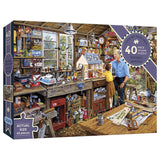 Puzzle - Gibsons - Grandad's Workshop (40 Pieces)