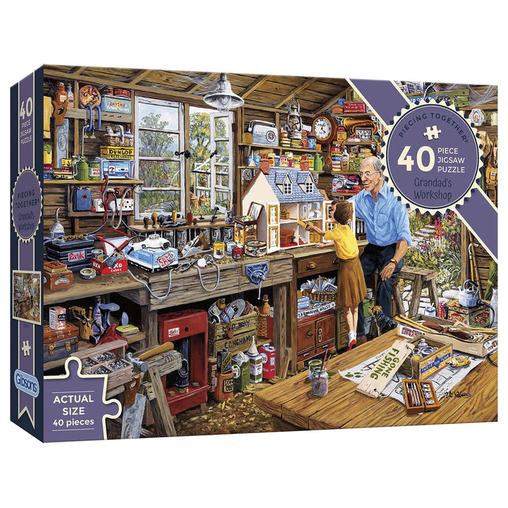 Puzzle - Gibsons - Grandad's Workshop (40 Pieces)