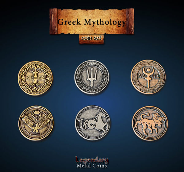 Legendary Metal Coins: Season 3 - Greek Mythology Coin Set (24 pcs)