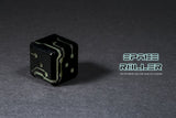 Space Roller Dice - Green Glow Black Finish Space Roller Dice