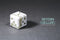 Space Roller Dice - Green Glow White Finish Space Roller Dice