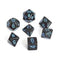 Chessex - 7 Piece - Speckled - Blue Stars