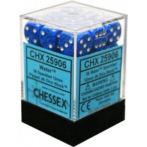 Chessex - 36D6 - Speckled - Water