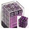 Chessex - 36D6 - Translucent - Purple/White