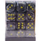 Chessex - 36D6 - Vortex - Black/Yellow