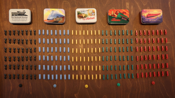 The Little Plastic Train: Complete set of Deluxe Board Game Train Sets