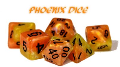 Gate Keeper Games: 7-Die Set Halfsies - Phoenix