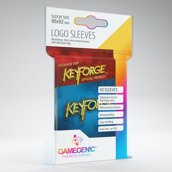 Gamegenic - Keyforge Logo Sleeves - Blue
