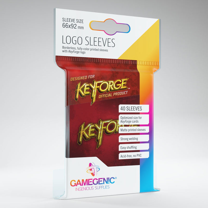 Gamegenic - Keyforge Logo Sleeves - Red