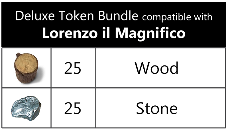 Top Shelf Gamer - Deluxe Token Bundle compatible with Lorenzo il Magnfico