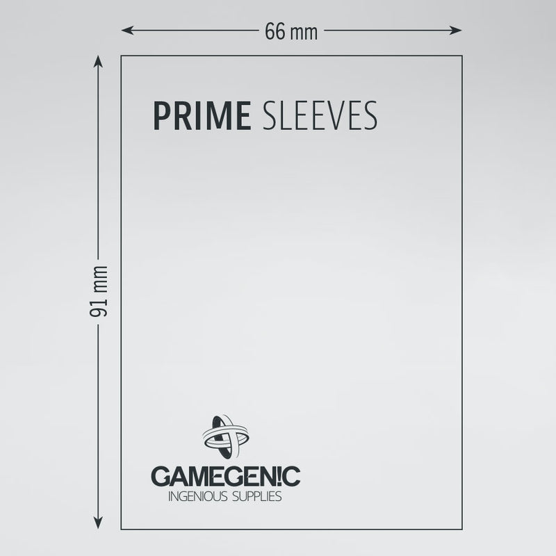 Gamegenic - Prime Double Sleeving Pack Sleeves - Clear/Black (2x100)