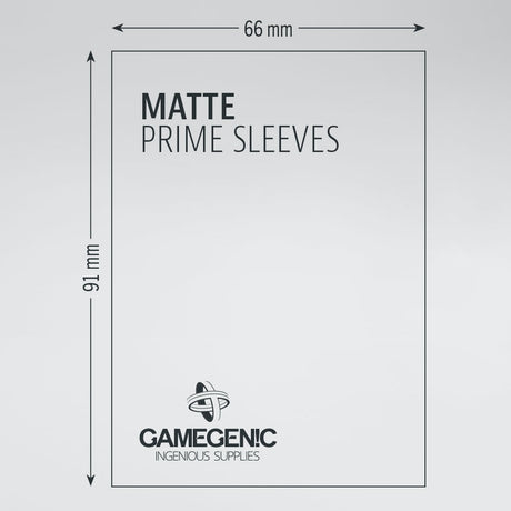 Gamegenic - Matte Double Sleeving Pack Sleeves - Clear/Black (2x100) (Repackaging)