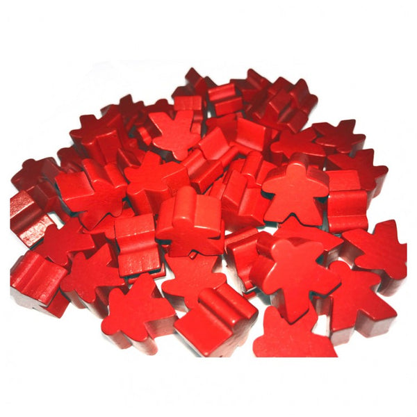 Apostrophe Games - Wooden - Meeples (Red)