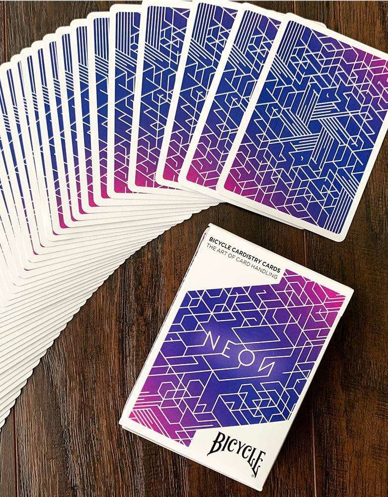 Bicycle Playing Cards - Neon Blue Aurora