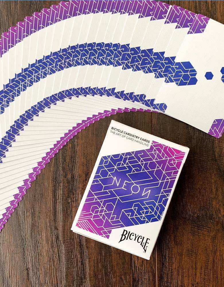 Bicycle Playing Cards - Neon Blue Aurora