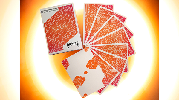 Bicycle Playing Cards - Neon Orange Bump