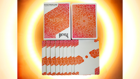 Bicycle Playing Cards - Neon Orange Bump