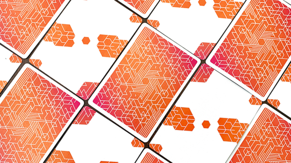 Bicycle Playing Cards - Neon Orange Bump