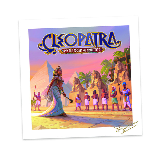Cleopatra and the Society of Architects: Deluxe Edition - Original Coimbra Artwork Signed By The Game Designers