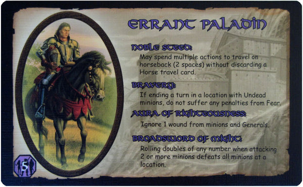 Defenders of the Realm: The Errant Paladin (Card Only)